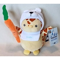 Pudgy Penguins Plush Buddies Giraffe wearing Polar Bear Hat