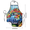 thumbnail image 2 of Pofeuu Floral Truck Welcome Print Aprons with Pockets, Cute Aprons for Kitchen, Cooking, Server, Barber, Chef Apron, 2 of 7