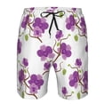 thumbnail image 4 of Naloa Orchids Flowers Men's Beach Shorts, Surfing shorts, Swim trunks, Quick Dry Swim Trunks for Surfing Beach Fun - X-Large, 4 of 9