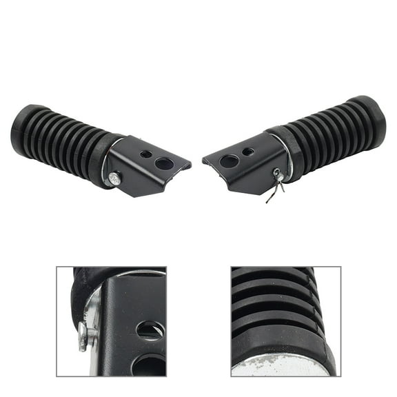 NS Black Passenger Folding Foot Pegs motorcycle Rear Footrest Pedals For Dirt Bike street bike ATV scooter universal motorcycle