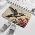 thumbnail image 4 of Hummingbird Bath Rug for Bathroom, Floral Decor, Rustic Farmhouse Bath Mat, Bath Mat Soft Non Slip Bath Rugs Indoor Doormat 16"x24", 4 of 7