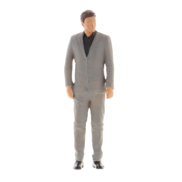 1:64 Figuras de resina Muñecas Personaje Miniatura Diseño de calle Diorama Traje gris Zulema Figura de personas de modelos en miniatura