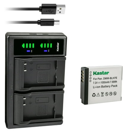 Kastar 1-Pack Battery and LTD2 USB Charger Replacement for Panasonic DMW-BLH7  DMW-BLH7E  DMW-BLH7PP  DMW-BLH7GT Battery  DE-A98  DE-A99 Charger  Panasonic Lumix DMC-LX10  Lumix DMC-LX15 Camera