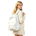 thumbnail image 5 of CUZIBR Floral Polka Dot Backpack For Teen Girls Casual Canvas School Backpack Lightweight Student Travel Daypack With Front Pocket, 5 of 5
