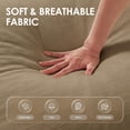 thumbnail image 5 of Vorthio 3-Seater Modular Sectional Sofa, Boneless Sherpa Couch with High-Density Foam Support, No Assembly,Khaki, 5 of 5