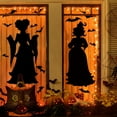 thumbnail image 6 of Janrevotw 3 Pieces Halloween Window Stickers Decoration Witch Black Cat Bat Silhouette Window Stickers Decoration 3 Sets Home Party, 6 of 6