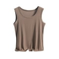 thumbnail image 2 of Mifsaly Plus Size Tank Tops Women Crewneck Sleeveless Cotton Camisole Top Loose Casual Basic T-Shirts Comfy Breathable Everyday Summer Cami Tee 2026, 2 of 5