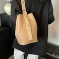 thumbnail image 4 of RUISINERY Retro Large Capacity Shoulder Bag For Women and Girls Fashionable And Stylish PU Leather Bucket Bags Underarm Purse, 4 of 9