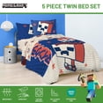 thumbnail image 4 of Set de edredón Jay Franco Minecraft Creeper Twin, 5 piezas, 4 of 6