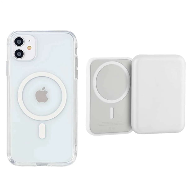 YUWY Kit Accesorios Compatibles Con MagSafe Para iPhone 11 Antigolpes Combo de Funda y Batería Compatible Con MagSafe Para iPhone 11 Kit Accesorios Regalo Para iPhone