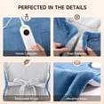 thumbnail image 4 of ALLJOY 24"x33" Shoulder Heating Pad for Back Pain Relief, Fast-Heating, Electric Large Heated Pad for Neck & Wrap with 6 Settings, Auto Shut-Off, the Best Gift for People You Love, Blue, 4 of 9