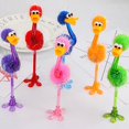 thumbnail image 2 of Juego de 5 bolígrafos de avestruz (color aleatorio), bolígrafo, bonito pájaro de peluche, bolígrafo azul de 0,5 mm, material de papelería creativo, 2 of 4