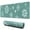 Turquoise Christmas Snowflake, variant on Long Mouse Pads for Desk,Turquoise Christmas Snowflake Pattern Desk Mats on Top Of Desks, Desk Mouse Pad Extra Large with 3mm Non-Slip Base and Stitched Edge for Gaming,Office,Work,Home 31.5x11.8in