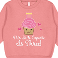 thumbnail image 3 of Inktastic 3rd Birthday Cupcake Girls Cute Toddler Sweatshirt, 3 of 4