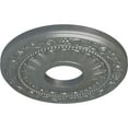 thumbnail image 3 of Ekena Millwork 12 1/8"OD x 3 5/8"ID x 7/8"P Nadia Ceiling Medallion (Fits Canopies up to 4 7/8"), Hand-Painted Platinum, 3 of 8