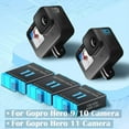 thumbnail image 5 of NATNO 3 Pack Rechargeable Battery 1800mAh Fit for GoPro Hero 11, GoPro Hero 10, GoPro Hero 9 Black Camera AHDBT-11-1 AHDBT-10-1 AHDBT-901 with Battery Charger CHDHX-111-FW CHDHX-101-CN CHDHX-901-MX, 5 of 9