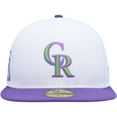 thumbnail image 2 of Men's New Era White Colorado Rockies 25th Anniversary Side Patch 59FIFTY Fitted Hat, 2 of 5