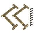 thumbnail image 1 of 2Pcs 5.71"x0.35" Folding Lid Support Hinges, Lift Up Lid Stay Hinge with Screws, Bronze, 1 of 6