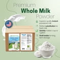 thumbnail image 3 of Z Natural Foods Premium Whole Milk Powder - Powdered Milk for Baking, Cooking, Drinks - Dry Milk Powder, Pasteurized, Non-GMO, Gluten-Free, Kosher-Certified, 55 lbs, 3 of 8