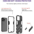thumbnail image 5 of Dteck Slim Case for iPhone 14 Pro with Kickstand, Hybrid Shockproof Rugged Case Hard Cover with Invisible Stand for Apple iPhone 14 Pro 6.1 inch 2022, Silver, 5 of 9