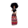 thumbnail image 2 of 12.6" Black Doll Set with Movable Joints, Posable Black Dolls with Traditional Style Outfit, Curly Hair Vinyl Dolls for Birthday Party Christmas Gifts, Home Doll Display, 2 of 7