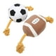 thumbnail image 3 of Football Dog Toy Cotton Rope Football Puppy Toy Interactive Machine Washable Fine Stitching For Outdoor ANGGREK Otros, 3 of 8