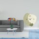 thumbnail image 2 of Reloj de pared con escultura de animal caminando, silencioso, nórdico, decorativo, artesanal, regalo, adorno moderno, ideal para la sala de estar., 2 of 8
