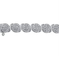 thumbnail image 3 of 1.00 Carat T.W. Diamond Silver-Tone Fashion Cluster Bracelet, 7.50", 3 of 4
