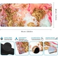 thumbnail image 4 of Golden Marble Extended Gaming Mouse Pad - 35.4x15.7 Inch, Large Non-Slip Rubber Base, Waterproof Keyboard Mouse Mat, Stitched Edges, Perfect for Work, Game, Office, Home, 4 of 6