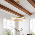thumbnail image 2 of umeiluce  23.6" 1 Light Ring Dimmable Integrated LED Gold Pendant Light for Living Room Bedroom Entry, 2 of 7