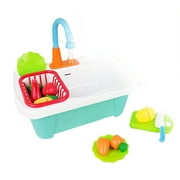 Évier de cuisine jouets enfants lave-vaisselle jouet de jeu avec jouet de jeu d'eau courante