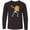 AB-Black, variant on Halloween Dabbing Great Pumpkin Skeleton Long Sleeve Youth T-Shirt