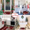 thumbnail image 5 of Christmas Kitchen Rugs Set of 2 Kitchen Floor Mats Non-Slip Backing Kitchen Mat Xmas Decorative Washable Doormat Runner Rug 17"x47.2"+17"x30" Merry Christmas Decorations, 5 of 6
