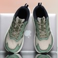thumbnail image 5 of Men's Lace‑Up Athletic Running Sneakers, Mesh Upper Sports Footwear with Overlay Panels and Thick Contoured Midsole for Daily Workout and Walking, 5 of 6