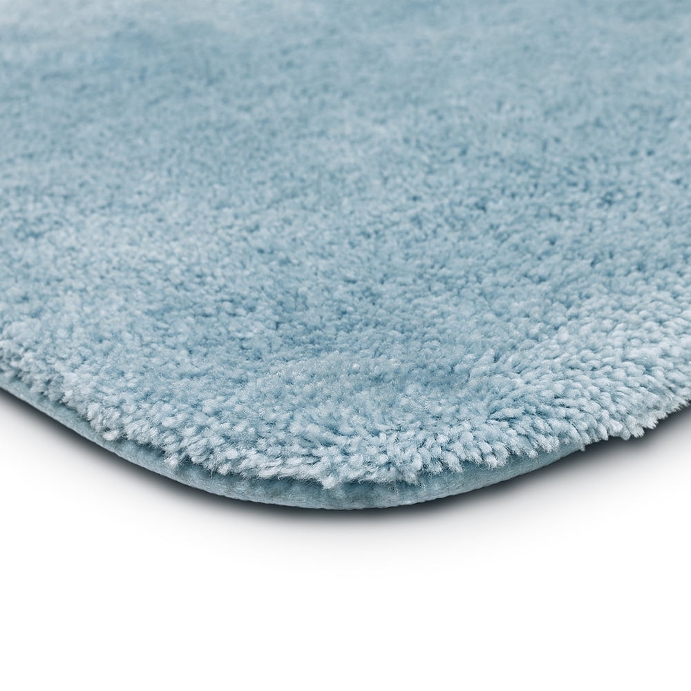 Mohawk Home Big One Nylon Bath Mat, Diamond Blue, 1'5"x2'