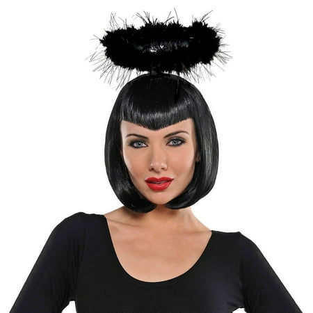 Marabou Headband Adult Costume Accessory Black