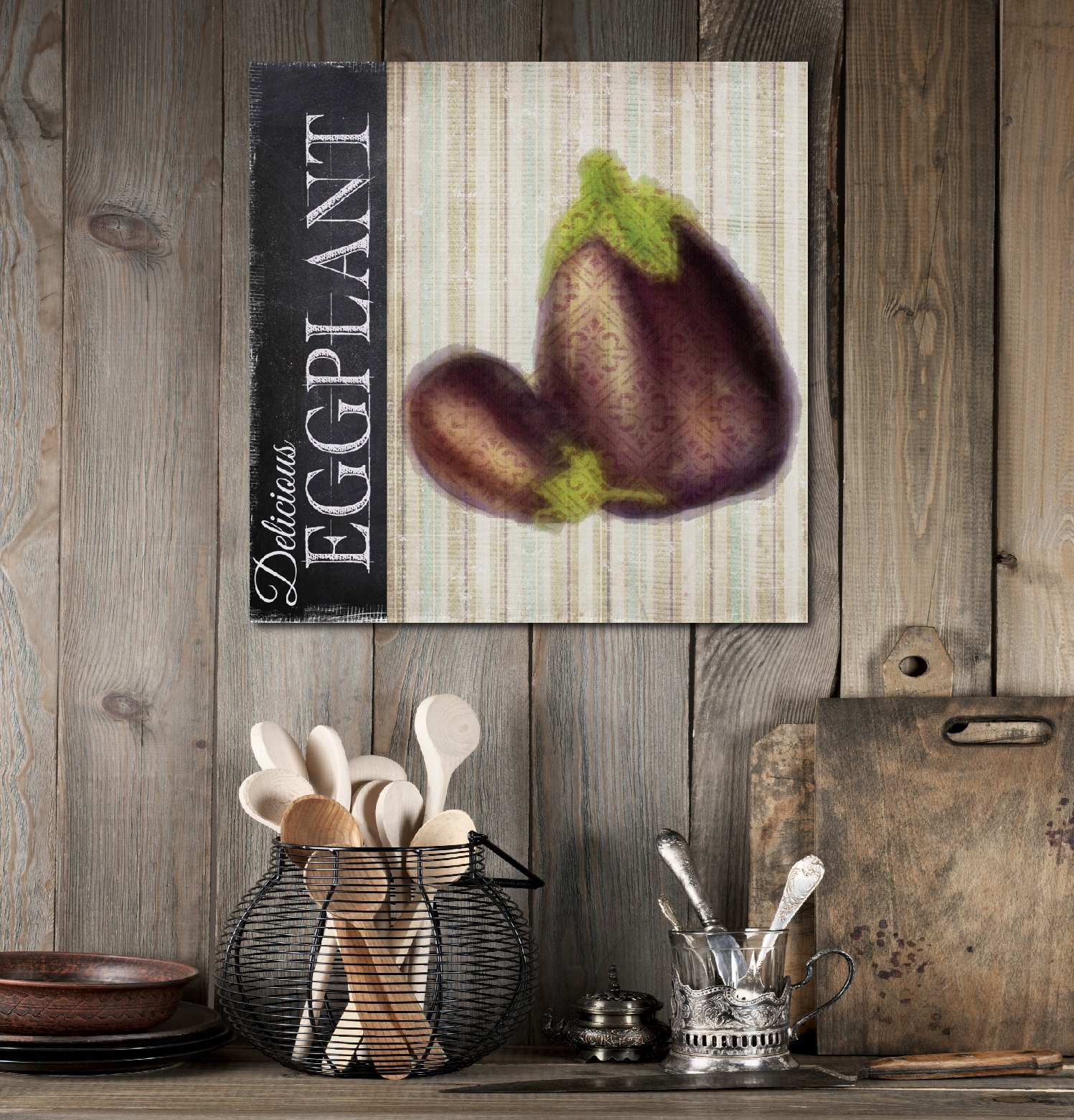 Farm Produce I Gallery-Wrapped Canvas Wall Art, 16x16