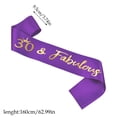 thumbnail image 3 of Customizable Sparkling Letter Shoulder Strap Leather Ribbon 160 × 9.5cm Birthday Party/Graduation /Beauty Pageant Hot Stamping Font Comes With Pin OPP Sealed Package, 3 of 7