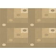 thumbnail image 1 of Ahgly Company Machine Washable Indoor Rectangle Transitional Yellow Orange Area Rugs, 2' x 5', 1 of 7