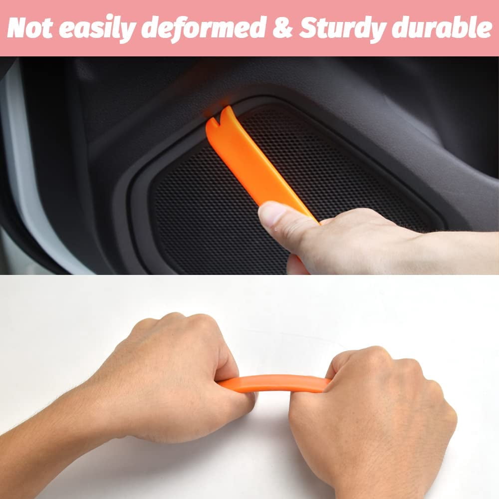 BUZIFU 7Pcs Auto Trim Removal Tool Clip Pliers Set Fastener Remover Plastic Pry Tool Auto Panel Trim Car Trim Tool Auto Interior Trim Disassemble Tools with Storage Bag for Car Door Panel Dashboard