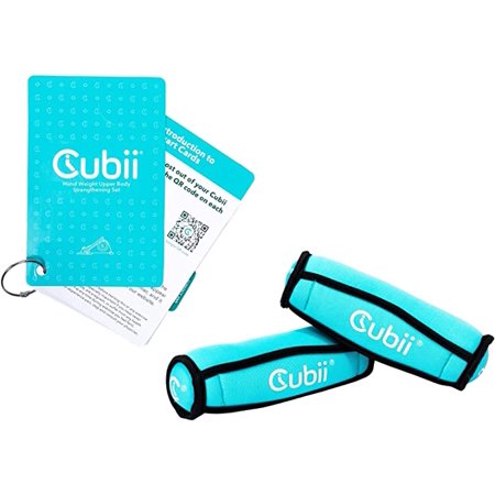 Cubii Comfii - Set of Two 2lb Soft Dumbbell Set Hand Weights Set for Womern, Men and Seniors