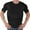 Black, variant on Men's Plus Size Shirts Short Sleeve Scoop Neck T-Shirt Outdoor Stretch Muscle Shirt with Pocket