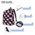 thumbnail image 3 of Disketp Cowboy Hat print Canvas Backpack Lightweight Travel Daypack Student Rucksack Laptop Backpack-Medium, 3 of 5