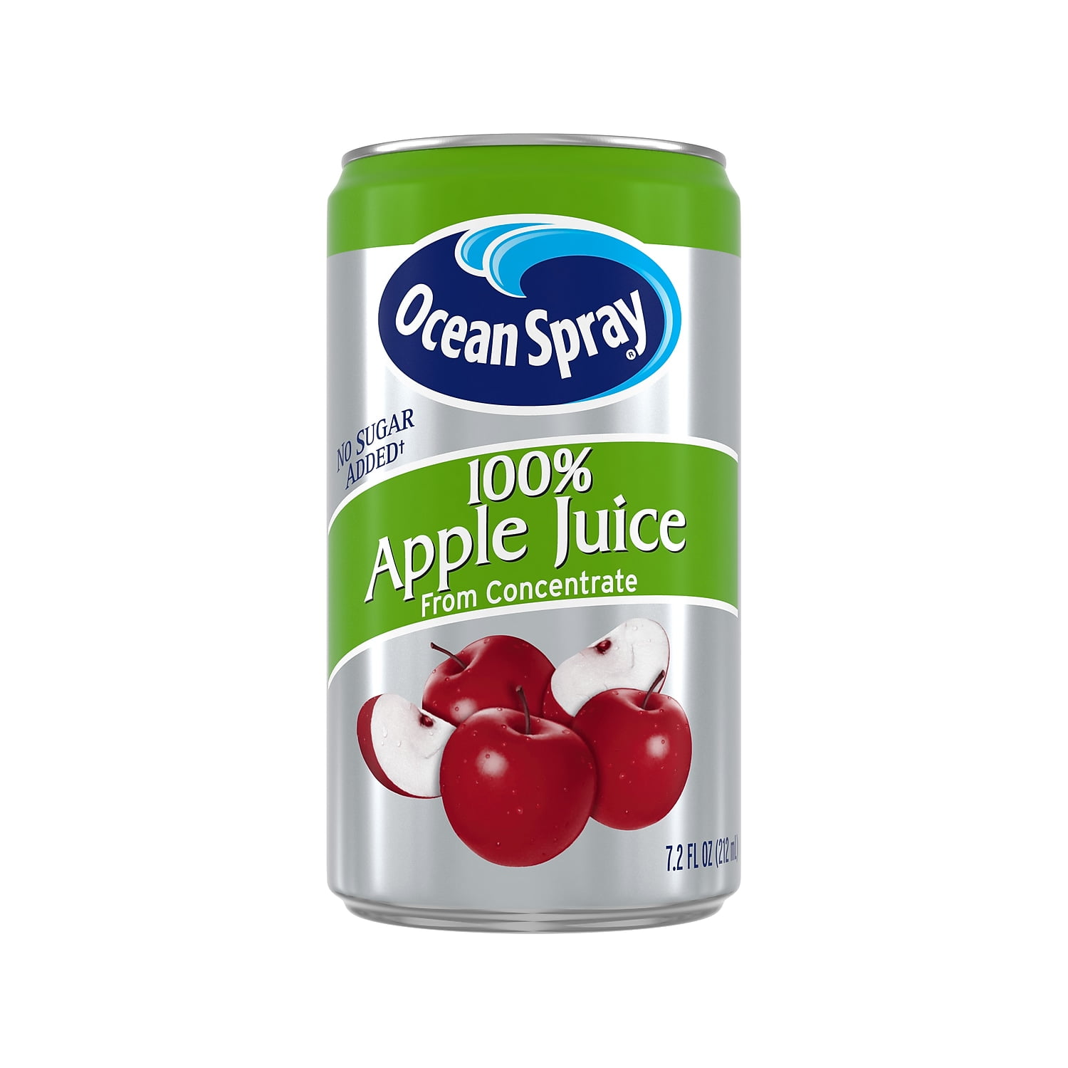 Ocean Spray 100% Apple Juice No Sugar Added 7.2 fl. oz. 24 Cans/Carton (2218) OCE02218