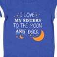 thumbnail image 4 of Inktastic I Love My Sisters to the Moon and Back Boys or Girls Baby Bodysuit, 4 of 5