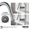 thumbnail image 3 of Karran Usa Kkf140 Standerton 1.8 GPM Single Hole Kitchen Faucet - Black, 3 of 7