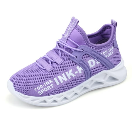 

Kids Teens Girls Sneakers Lightweight Breathable Soft-soled Running Shoes