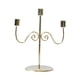 thumbnail image 4 of Candelabro cónico, candelabro de mesa de estilo retro, candelabros de 3 brazos para decoración de aniversario de chimenea de boda Oro, 4 of 8