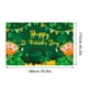 thumbnail image 2 of Banner del jardín del Día de San Patricio - Bandera de trébol verde de doble cara de 45" x 71" con monedas de la suerte y sombreros - Decoración navideña para fiestas de jardín en casa Decoraciones, 2 of 2