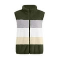 thumbnail image 6 of Baqcunre Winter Coats For Women Women'S Spliced Fashion Casual Sleeveless Pocket Zipper Coat Jackets For Women Womens Fall Fashion 2023 Army Green XL, 6 of 8